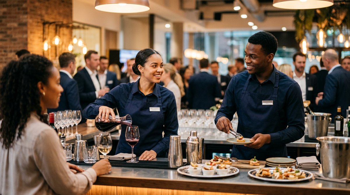 Event staff at work